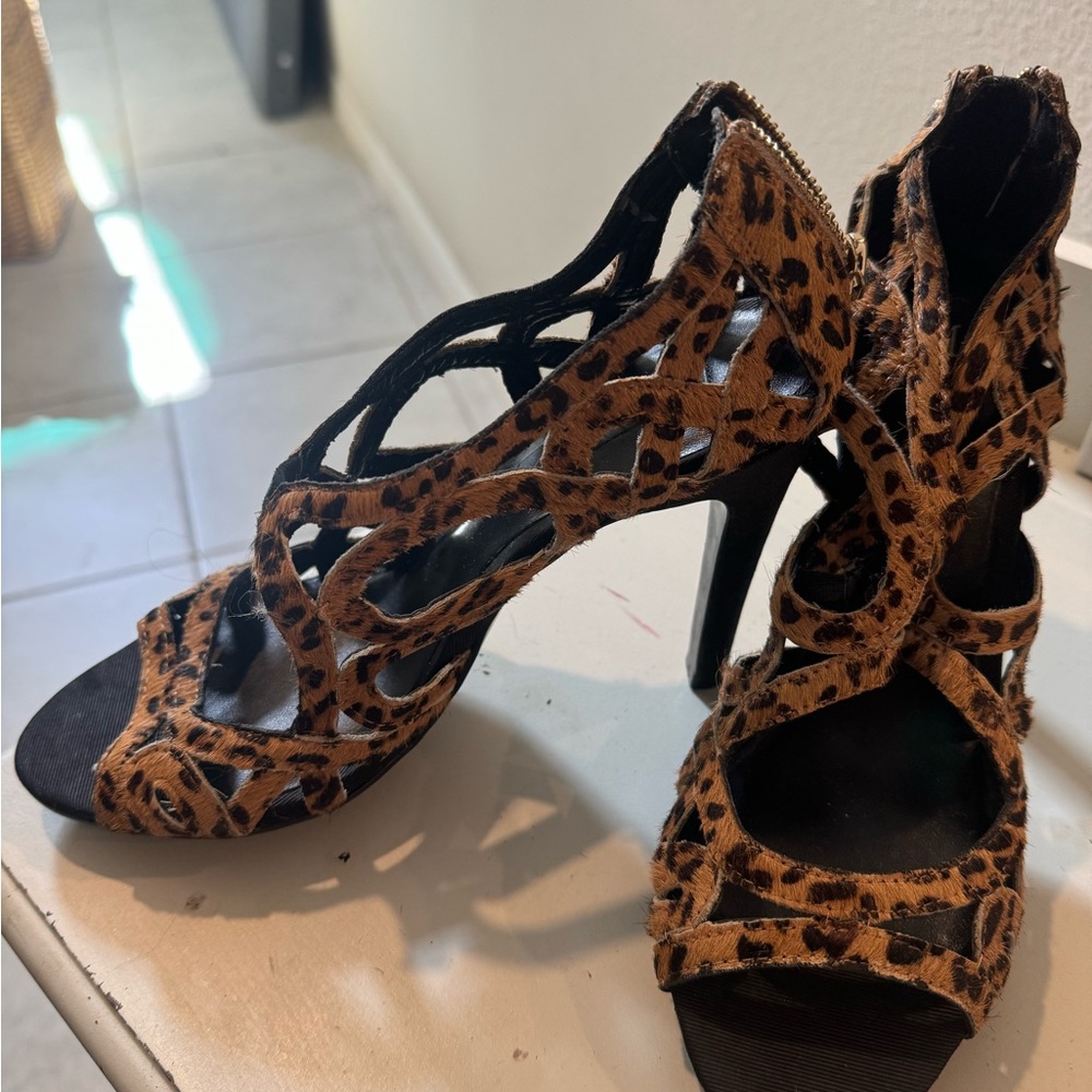 Leopard Print Women's Heels